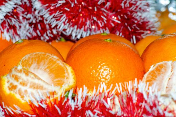 istock Bright ripe oranges close-up in winter still life 1346576640