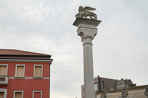 Giuseppe Garibaldi Square in Rovigo an historical italian city