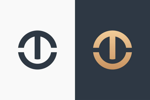 letter t логотип дизайн векторная иллюстрация дизайн редактируемый изменяемый размер eps 10 - letter t stock illustrations