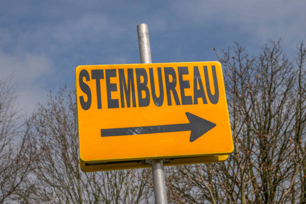 istock Sign Polling Stations At Amsterdam The Netherlands 1346583300