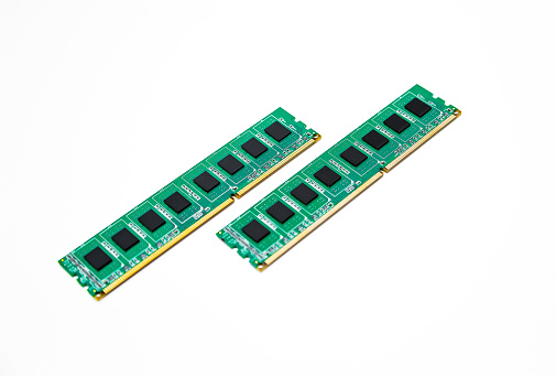 Computer Memory Card Chip On White Background Stock Photo - Download ...