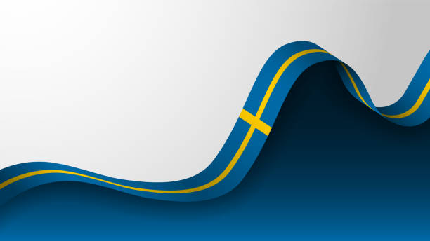 EPS10 Vector Patriotic Background with the colors of the flag of Sweden. EPS10 Vector Patriotic Background with the colors of the flag of Sweden. An element of impact for the use you want to make of it. sweden flag stock illustrations