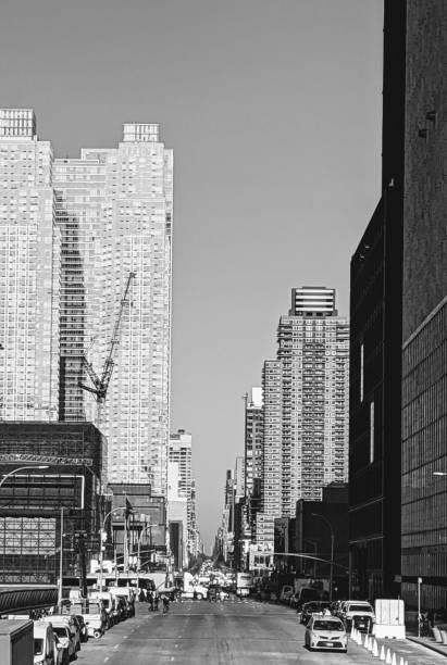 istock Black and White Street View 1346591450