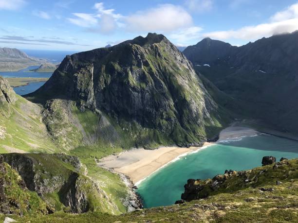 istock Hiking in Lofoten Islands, Norway 1346596037