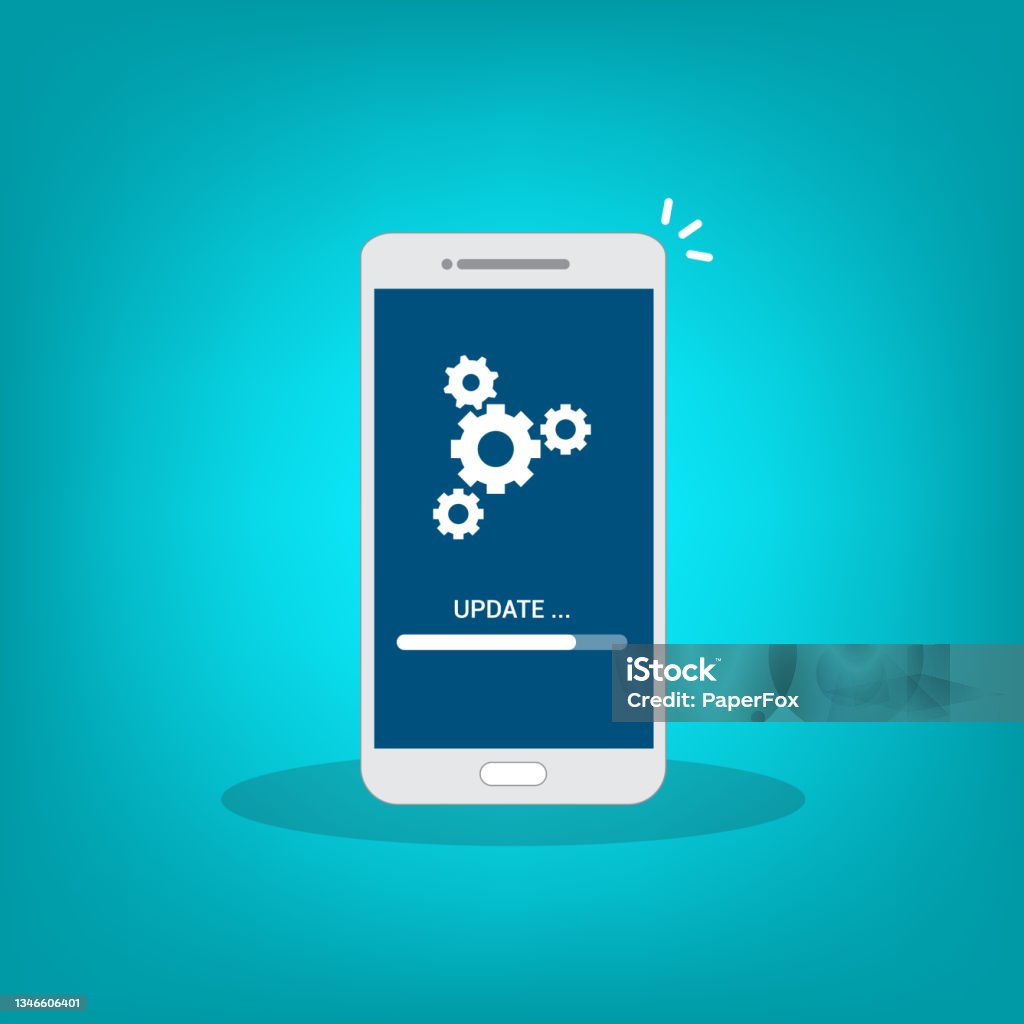 System Progress Update System Software Update Data Update Or Synchronize With Progress Bar On ...