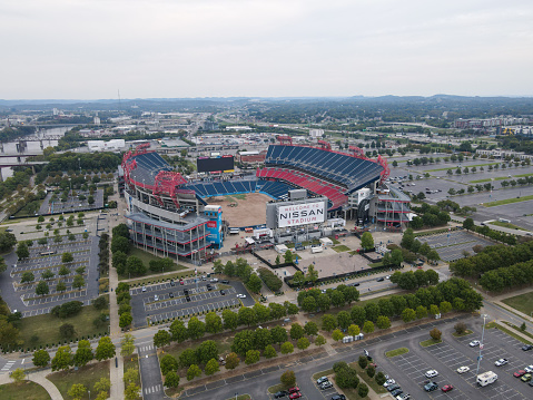 Nissan Stadium Nashville, Tennessee Titans NFL Football Team Stadium. Nashville, Tennessee, USA, September 29th, 2021