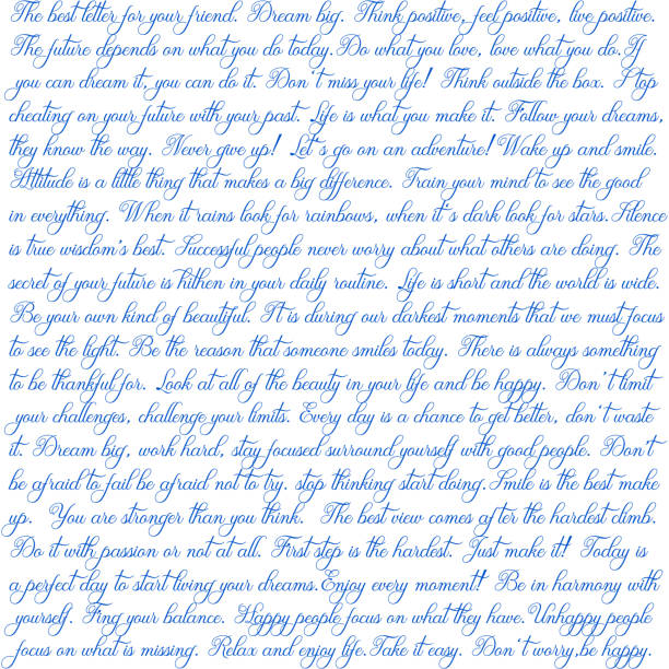 istock Digital paper overlay inspirational quotes. Vintage calligraphic text 1346607291
