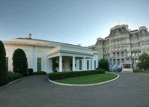 9/24/2021 Washington DC,USA\nThe White House, the official residence of the President of the United States, in Washington, DC, the capital of the United States.