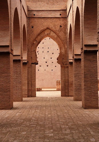 The historic mosque of Tinmel in Marrakech in Morocco