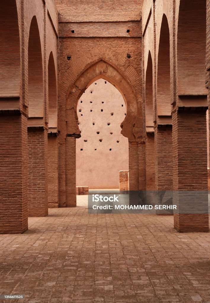 The historic mosque of Tinmel in Marrakech in Morocco Marrakesh Stock Photo