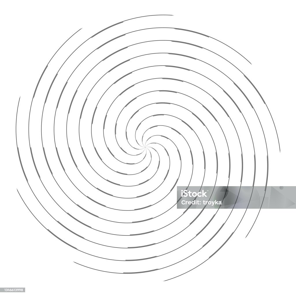 Spiral Line Frame Spiral Lines Abstract Design Element Stock Illustration - Download ...