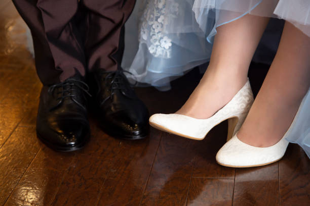 istock Shoes worn by the bride and groom 1346623641