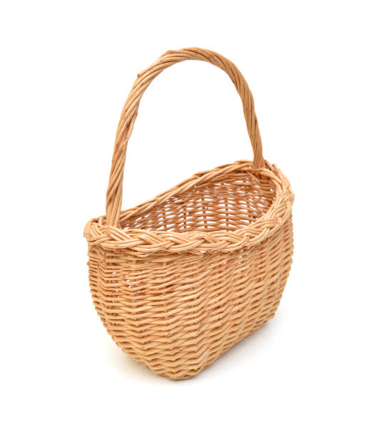 istock vintage weave wicker basket isolated on white background 1346624741