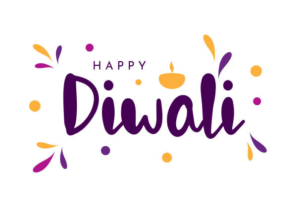 Happy Diwali colorful card, background. Vector illustration. EPS10