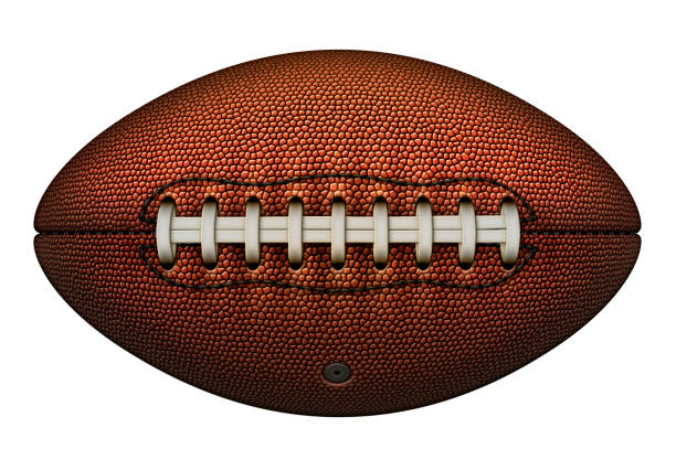 istock An American Football with Laces at Front 1346646733