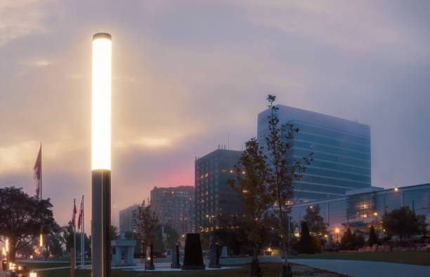 The Windsor, Ontario skyline at Dawn