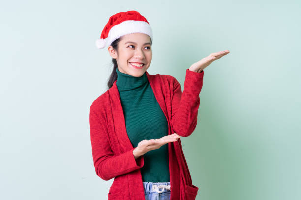 istock Asian woman christmas 1346655755