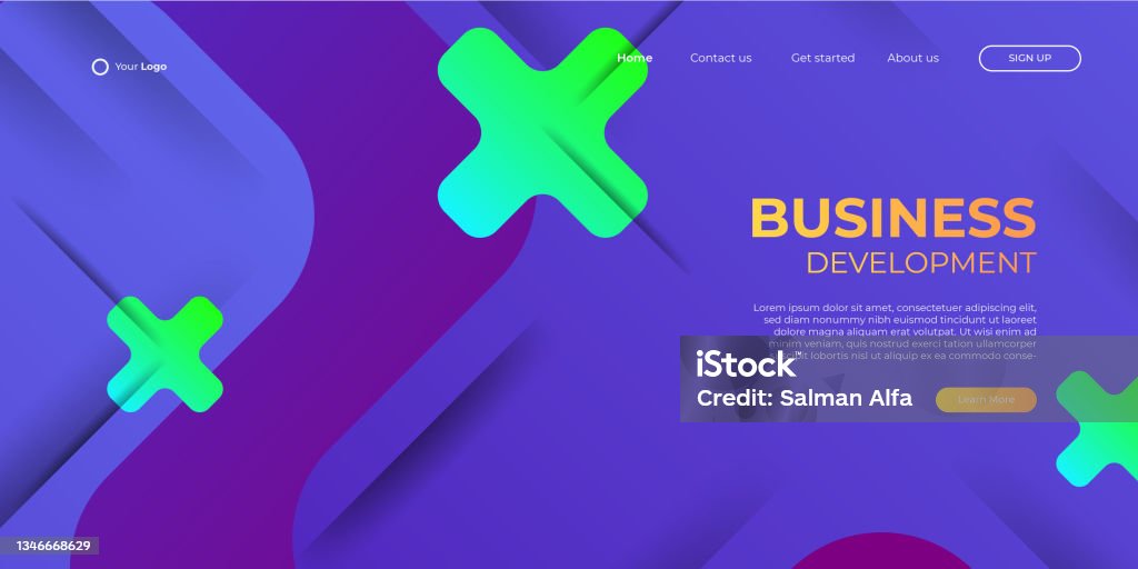 Website Images Abstract Website Landing Page Background Modern Abstract Style Stock ...