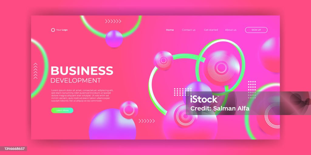 Website Images Abstract Website Landing Page Background Modern Abstract Style Stock ...