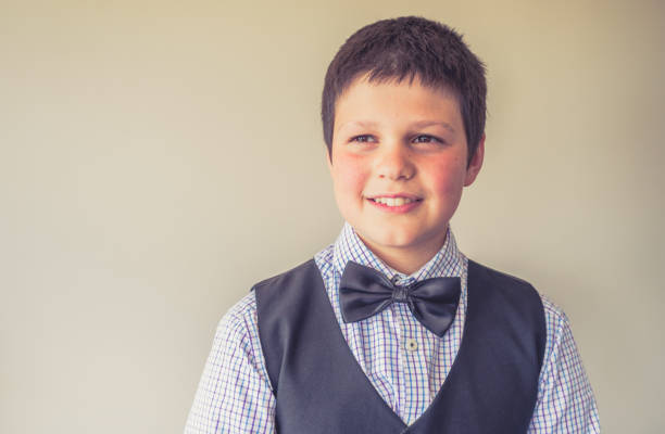 istock Happy Boy Dressed in Waistcoat and Bowtie 1346669661