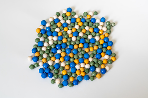 Colorful balls background. Ceramsite