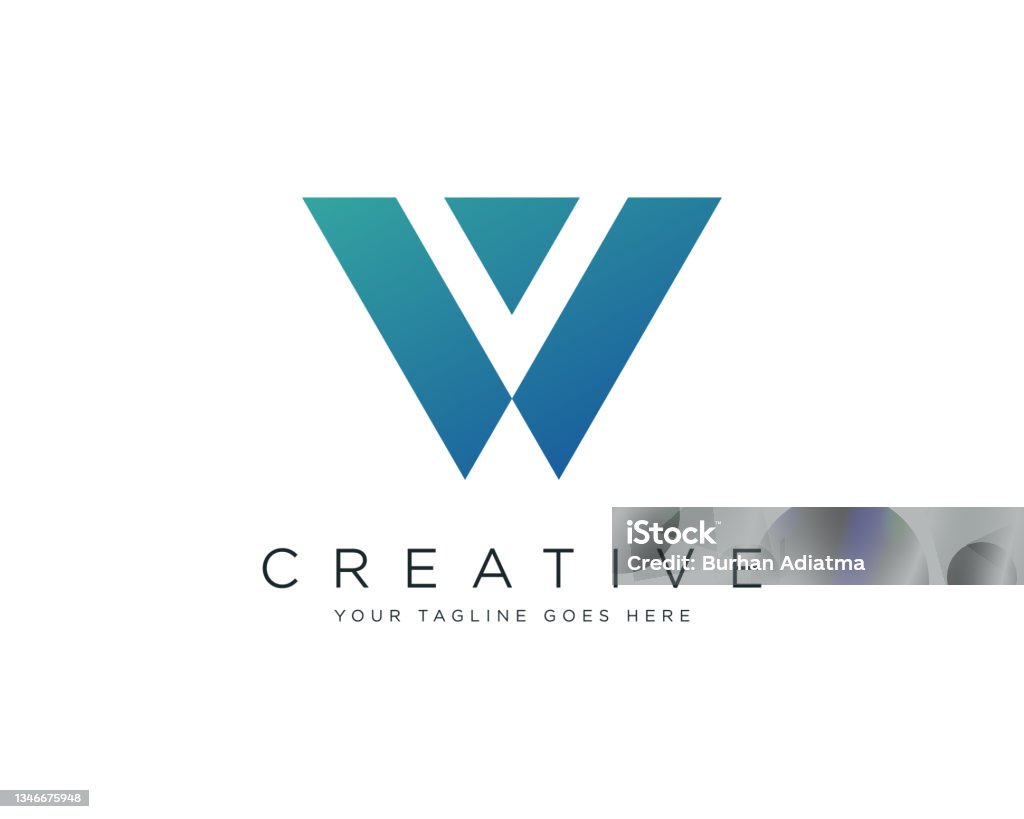 Letter W Logo Design Vector Illustration Design Editable Resizable EPS 10 Letter W stock vector
