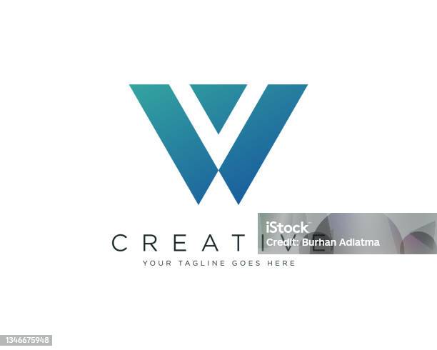 Letter W Logo Design Vector Illustration Design Editable Resizable Eps 10 Stock Illustration - Download Image Now