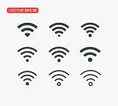 Wifi Signal Symbol Icon Vector Illustration Design Editable Resizable EPS 10