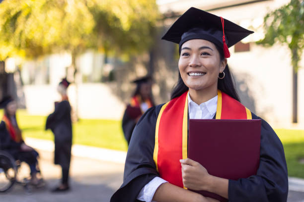 istock Proud female University student graduate 1346684179