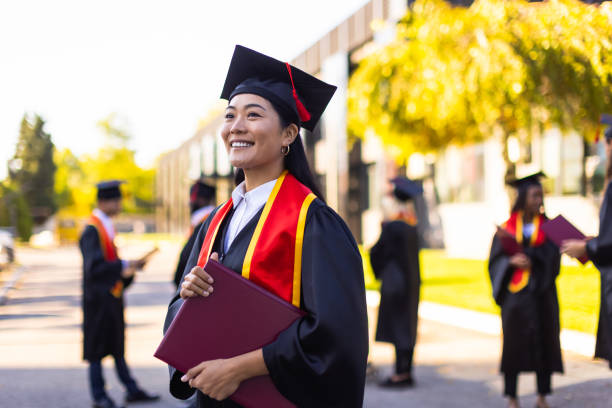 istock Proud female University student graduate 1346684180