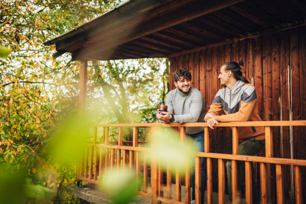 istock Enjoy the cold autumn day 1346685721