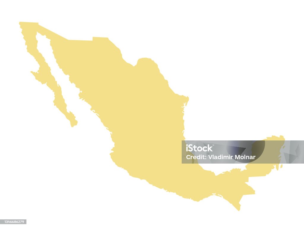 Mexico Abstract Map Mexico Map Stock Illustration - Download Image Now - Abstract ...