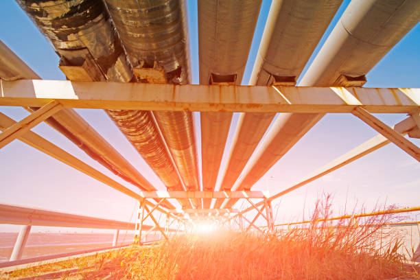istock Oil pipes and valves 1346686358