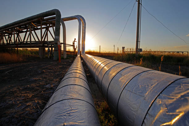 istock Oil pipes and valves 1346688077