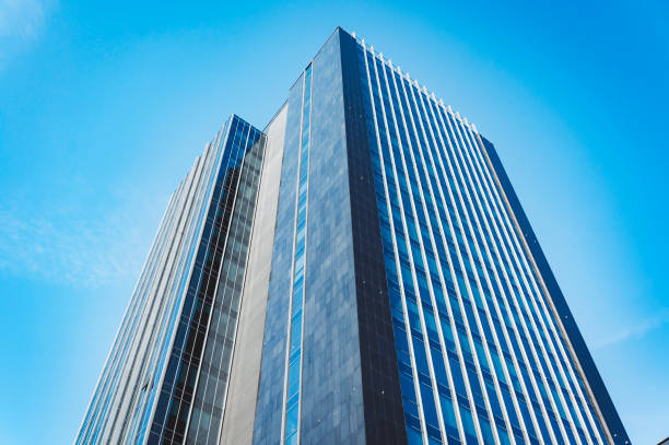 istock Looking up - Top of high rise building, skyscraper 1346690867