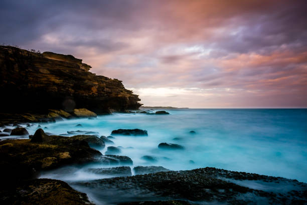 istock Interesting rock formation along the coastline 1346696411
