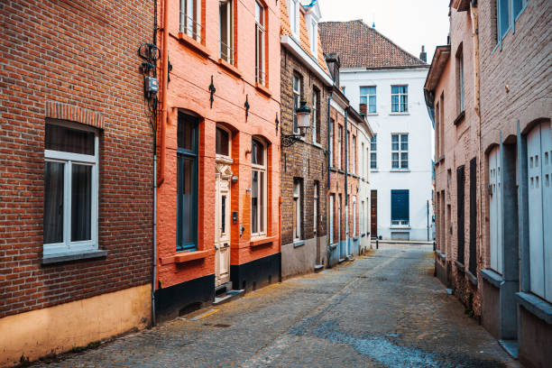 istock Antique building view in Old Town Maastricht, Netherlands. 1346696572