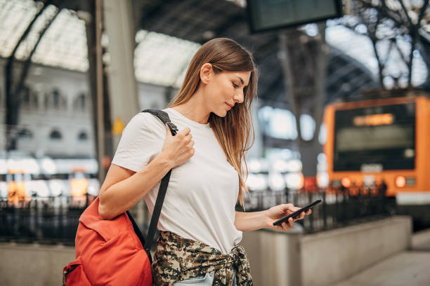 istock Woman going traveling 1346704582