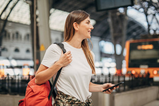 istock Woman going traveling 1346704606
