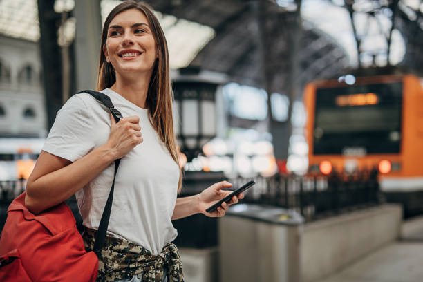 istock Woman going traveling 1346704647