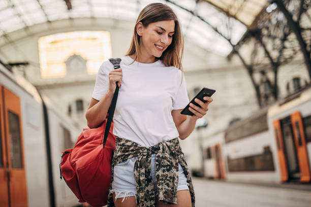 istock Woman going traveling 1346704719