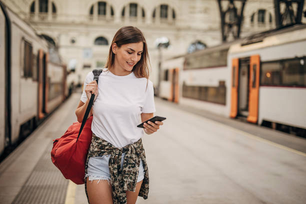 istock Woman going traveling 1346704736