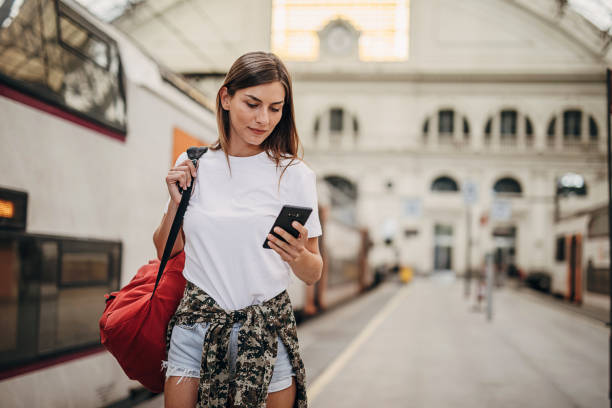istock Woman going traveling 1346704783