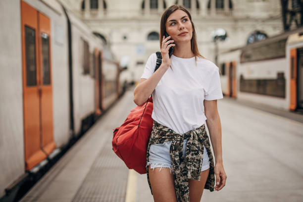 istock Woman going traveling alone 1346704794