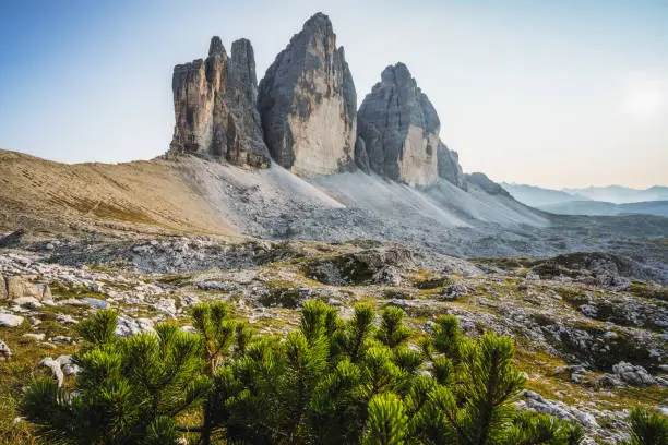 Photo of The Tre Cime di Lavaredo, in the Sexten Dolomites, Italy