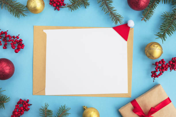istock Christmas greeting card or New year Goals concept. 1346710350