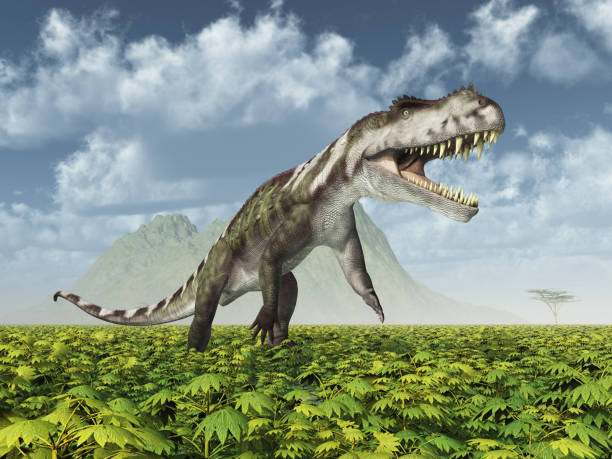 istock Archosaur Prestosuchus in a landscape 1346716229