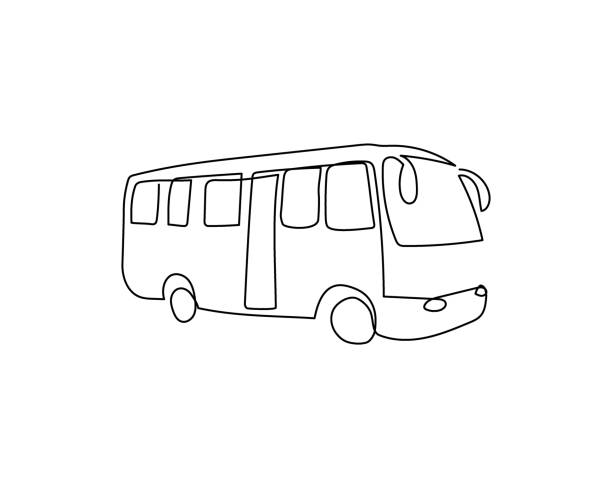 Autobús Dibujo - Banco de fotos e imágenes de stock - iStock