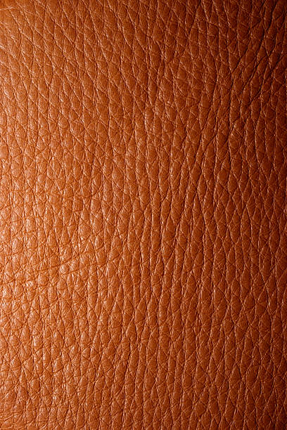 istock Close-up of brown leather texture background 134672409