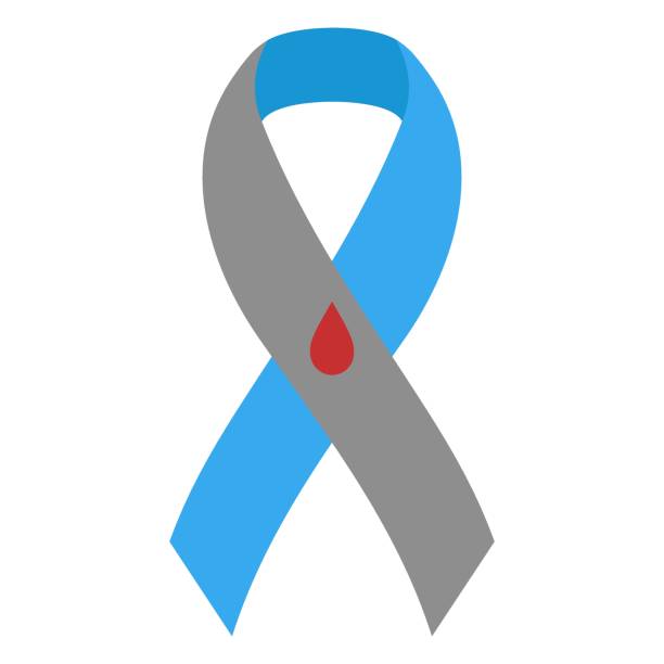 ilustrații de stoc cu panglica de conștientizare a diabetului este izolată. simbol al sprijinului și solidarității. boala diabetului zaharat. ilustrație vectorială - diabet